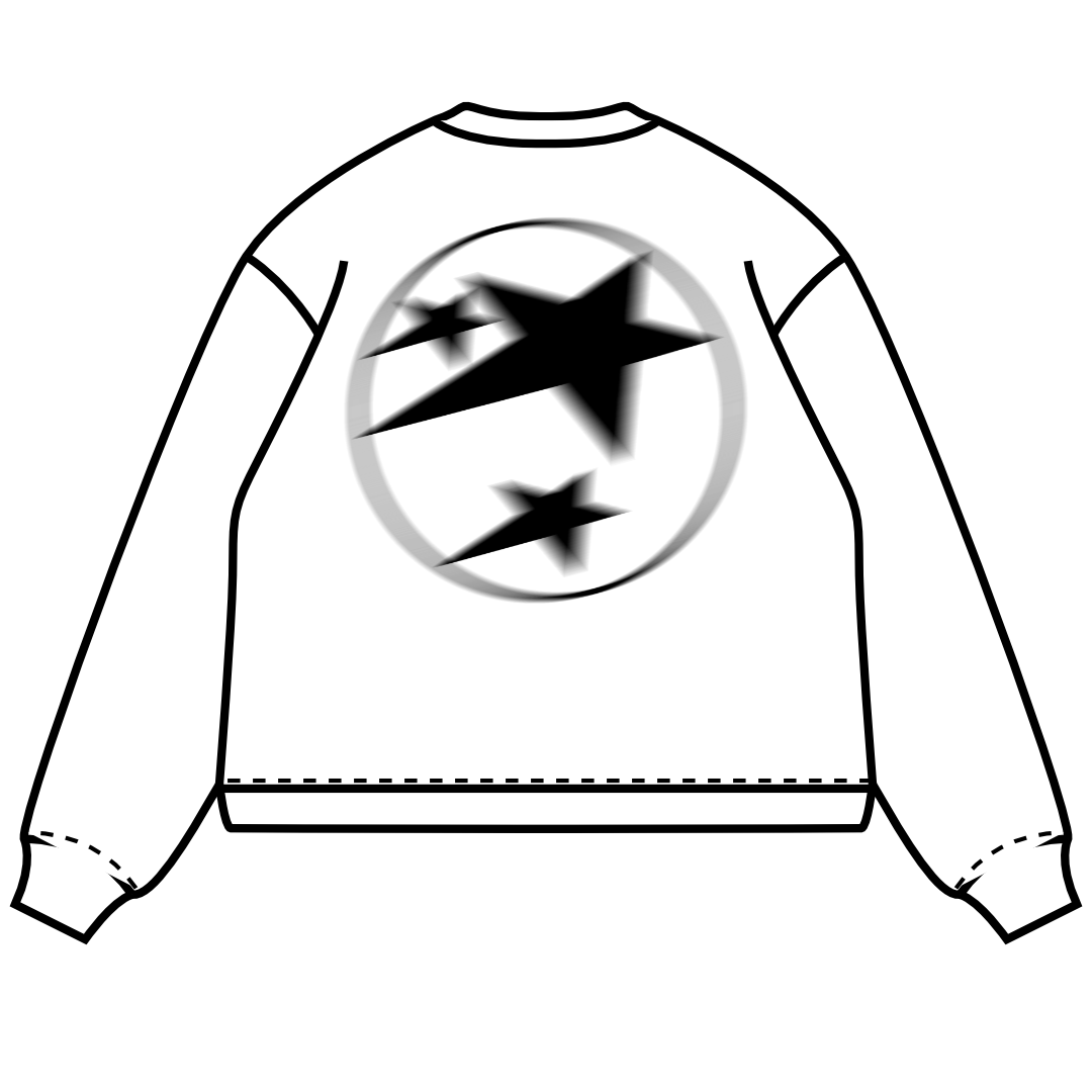 blur long sleeve tee